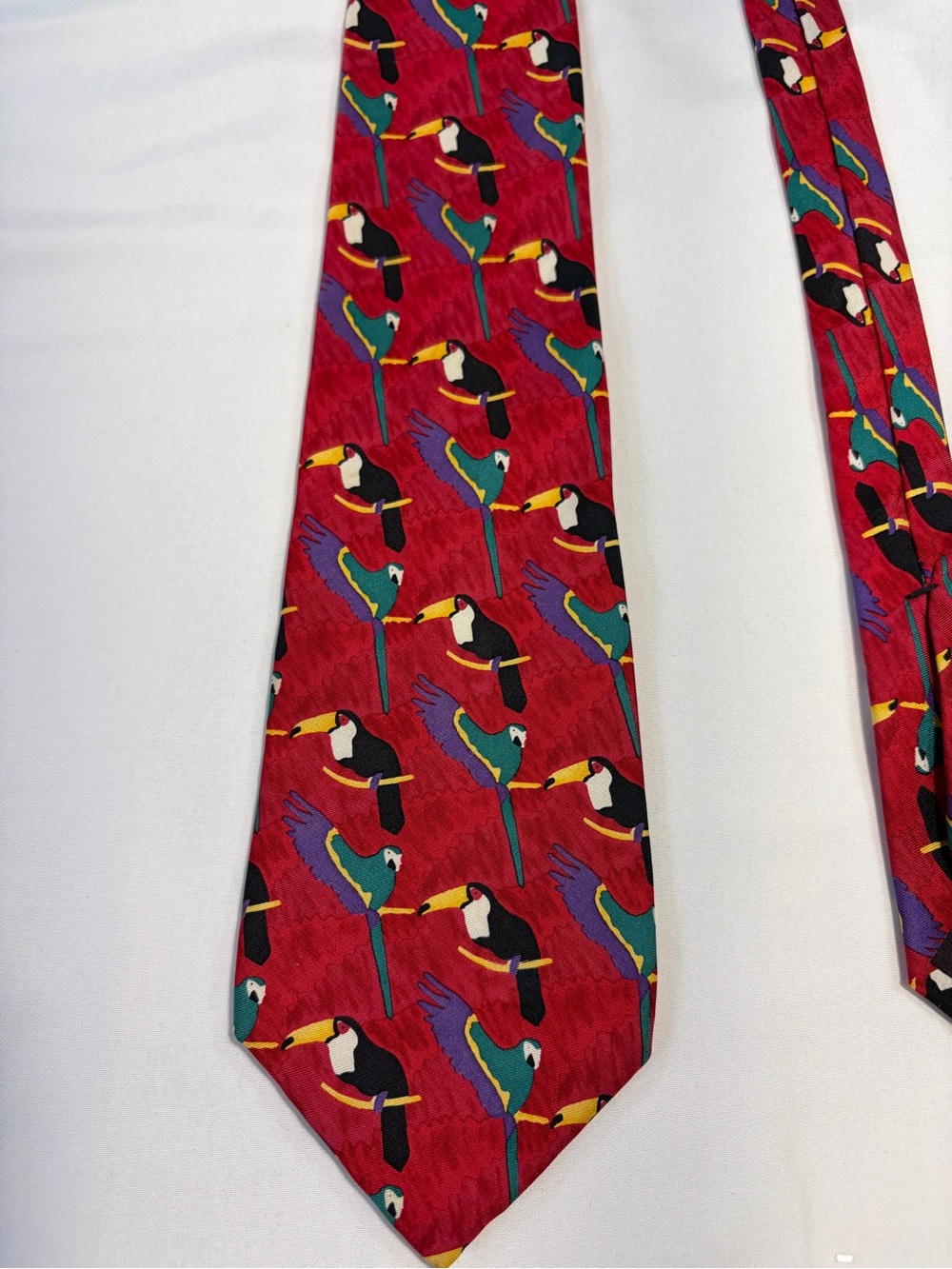 WWF world wildlife fund Toucan Silk Tie